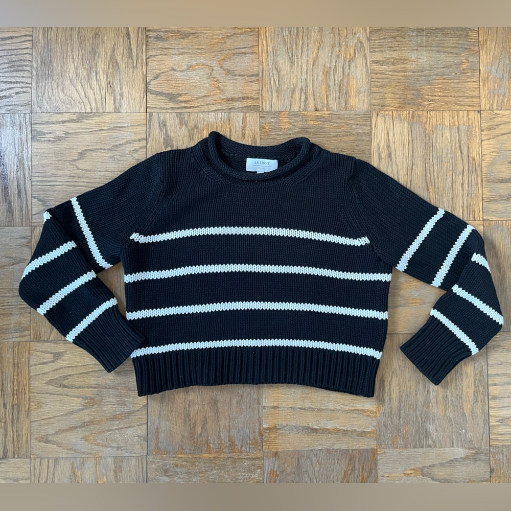La Ligne Mini Marin Cotton Black Sweater